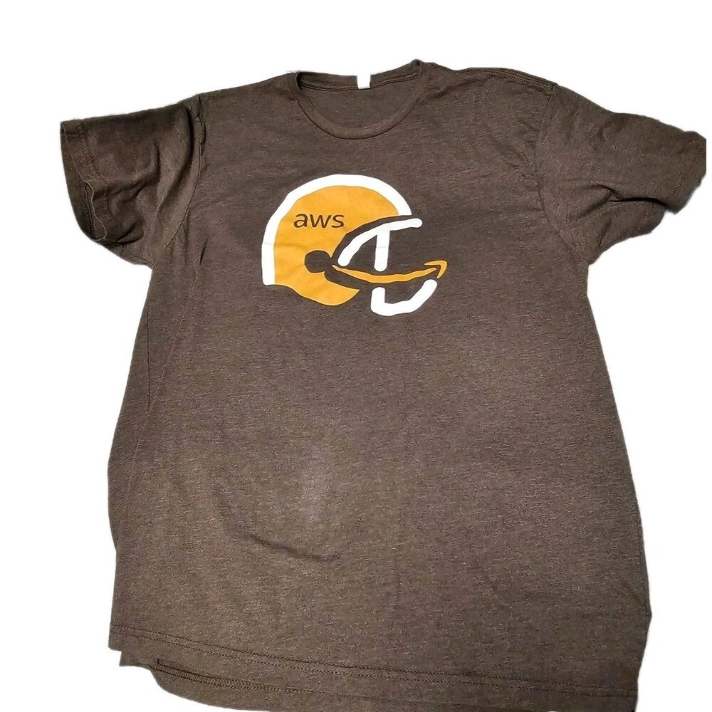 AWS Browns T-shirt Cleveland Amazon Web Services Next Level XL Unisex